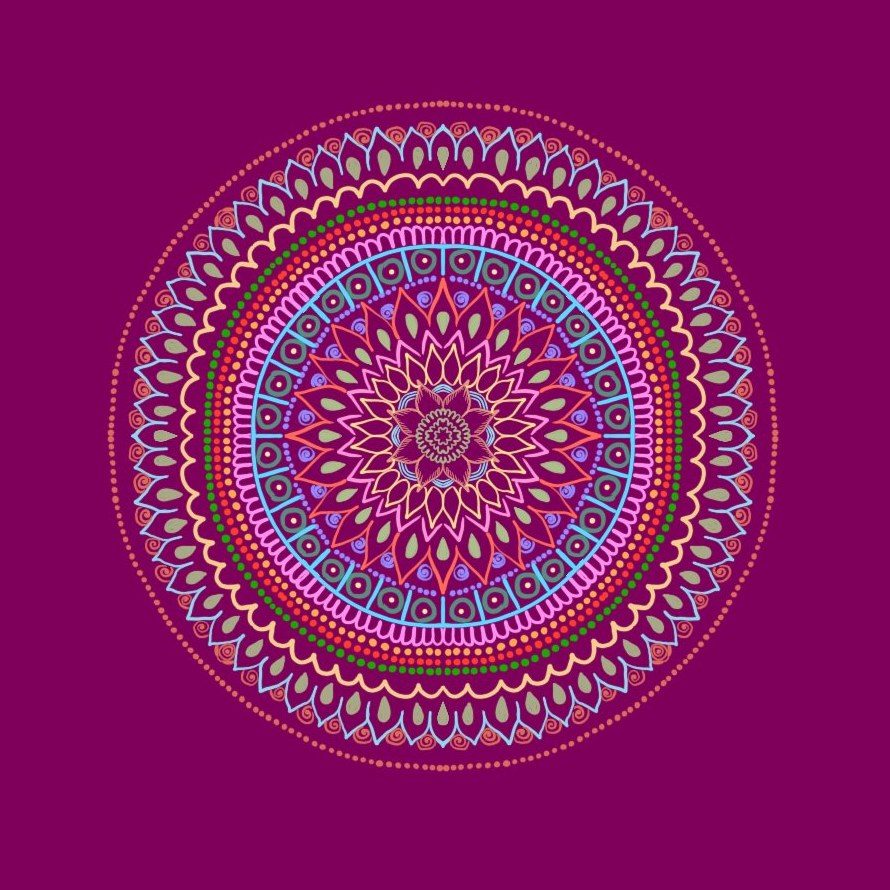 Tradition, mandala digital artwork