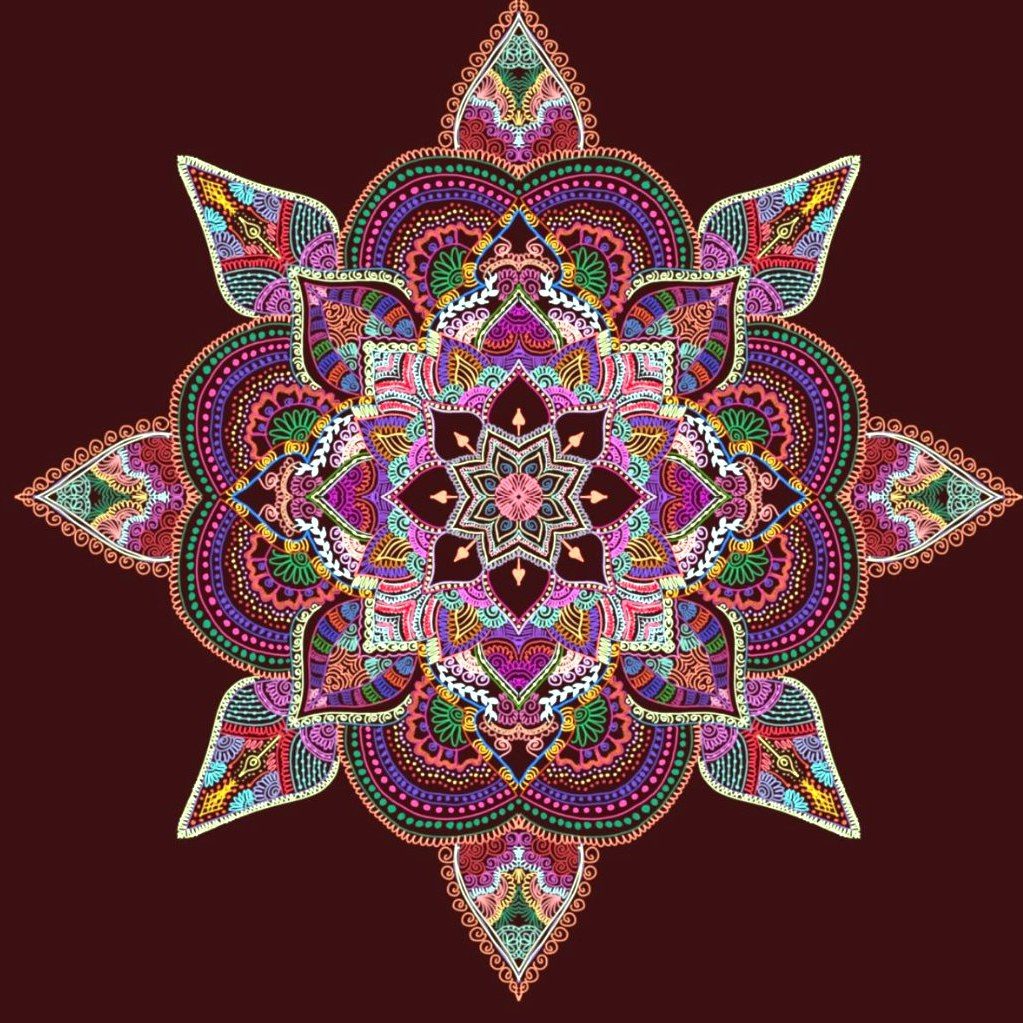 A mandala digital artwork by Sara-Maya Kaba